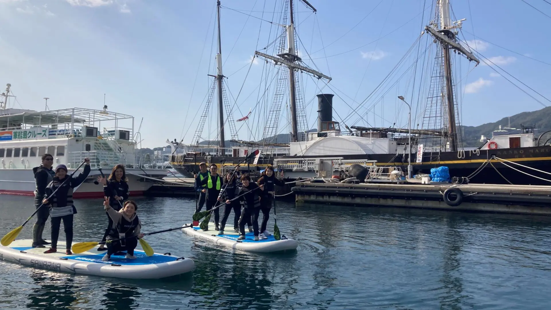 6名様まで乗艇OK☆ Big SUPに皆で乗って観光名所を巡る街中SUPツアー