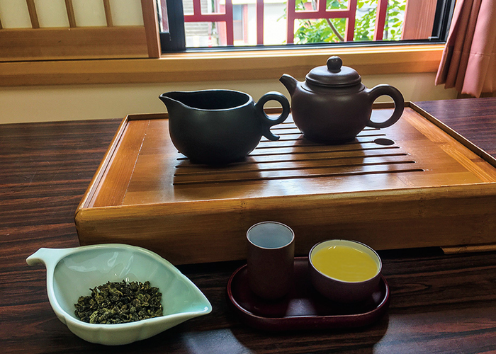 唐人屋敷で中国茶体験2