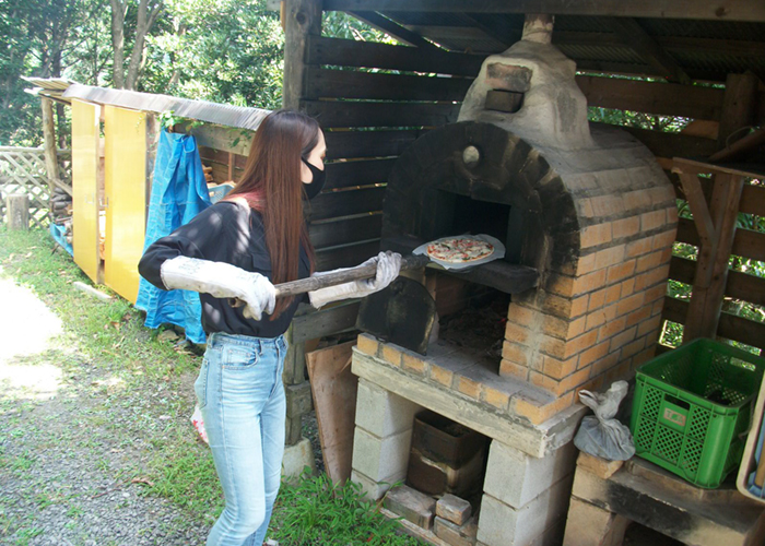 石窯ピザ焼き体験