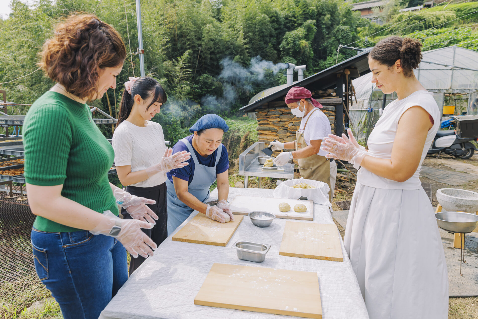 かんころ餅作り